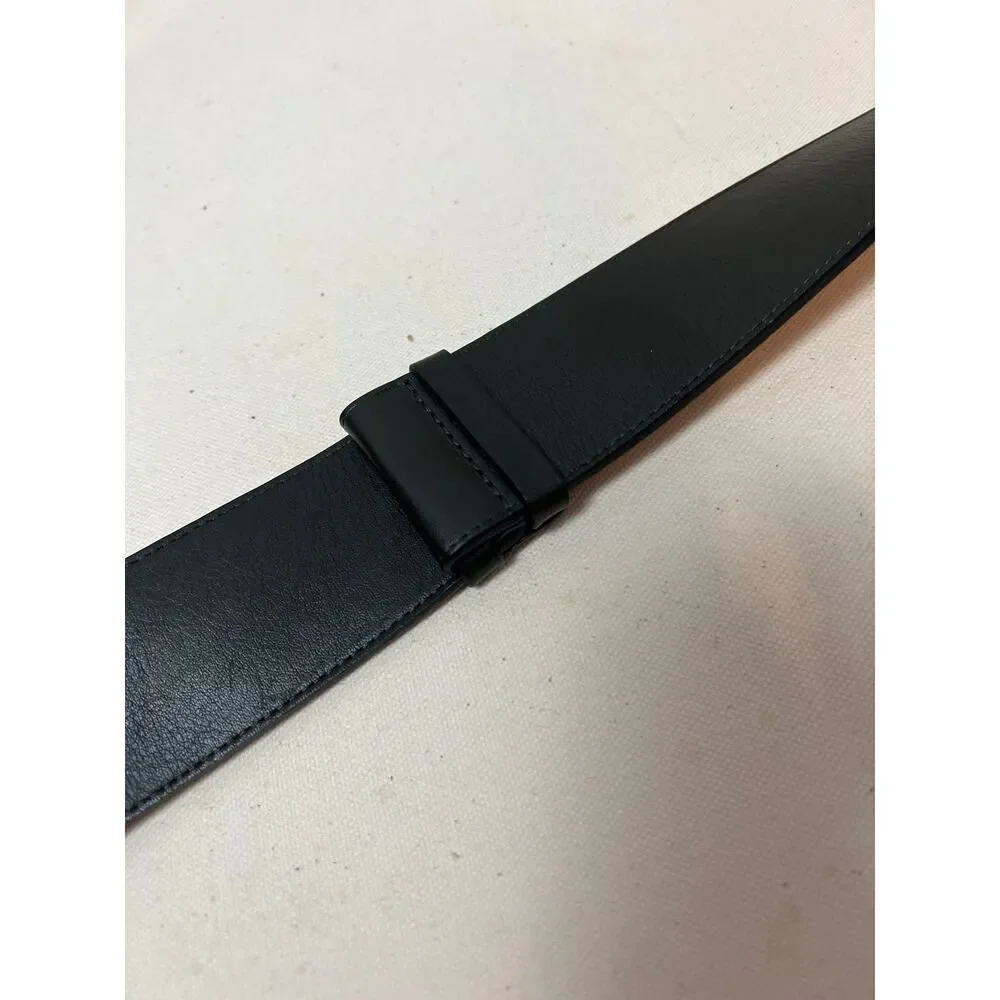 Maison Boinet Dark Chocolate Brown Adjustable Leather Belt Sz. S